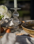 Hand Blown Glass Candle Stick