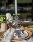 Hand Blown Glass Candle Stick