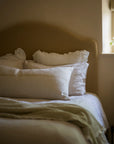 The Carbis Bay Cushion Antique Cream - Triple Stripe