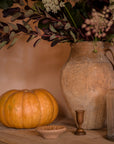 Tall Rust Dinner Candle holder