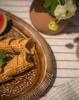 Oval Enamel Platter - Chocolate