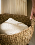 Simo Textured Large Throw/Wrap | Warm White