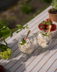 Handblown Glass Tumbler 250ml - Scandi Stripe