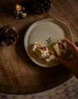 Hand Painted Holly Snack Plate