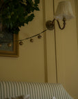 Jingle Bell Garland on velvet ribbon