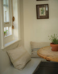 Small Carbis Bay 3 stripe Cushion | Antique Cream