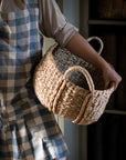 Double Check Pinafore Apron Blue Haze