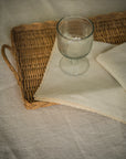 Handblown Water Glass 300ml - Reeded