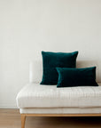 Unari Velvet Cushion | Pine