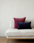 Unari Velvet Cushion | Pomegranate