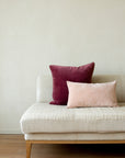 Unari Velvet Cushion | Pomegranate