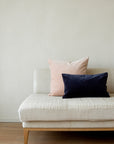 Unari Velvet Cushion | Shell Pink