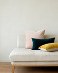 Unari Velvet Cushion | Shell Pink
