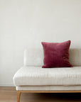Unari Velvet Cushion | Pomegranate