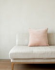 Unari Velvet Cushion | Shell Pink