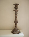 Enamel Candlestick large - Chocolate