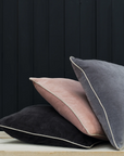 Unari Velvet Cushion | Slate Grey