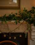 Jingle Bell Garland on velvet ribbon