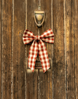 Small Gingham Bow - Winter Berry