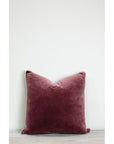 Unari Velvet Cushion | Pomegranate