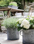 zinc garden planters