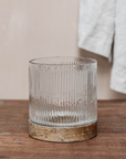 Large Ribbed Candle Holder