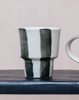 Washed Stripe Coffee Beaker | Forest