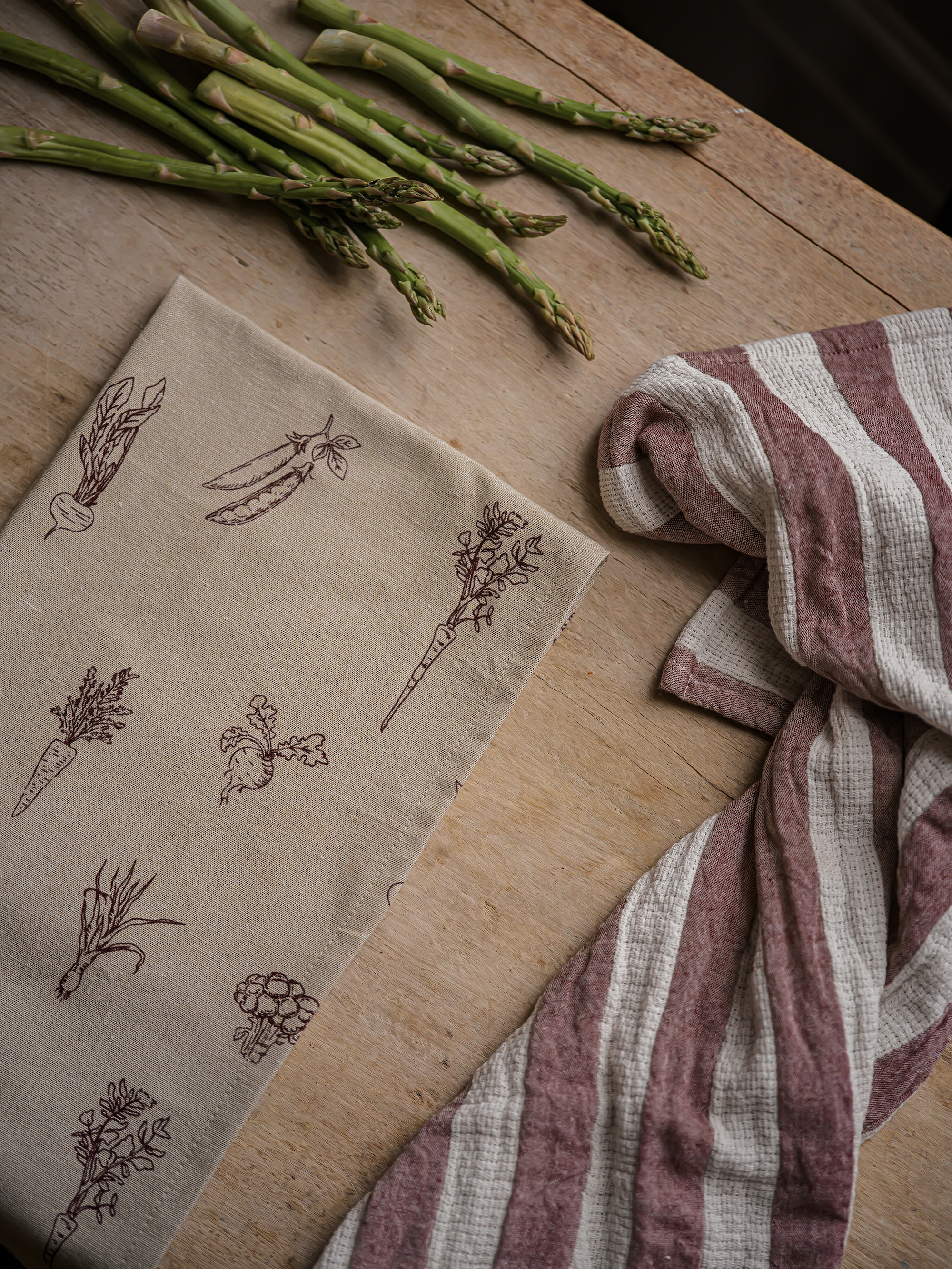 The Vegetable Patch Tea Towel Pack | Beetroot