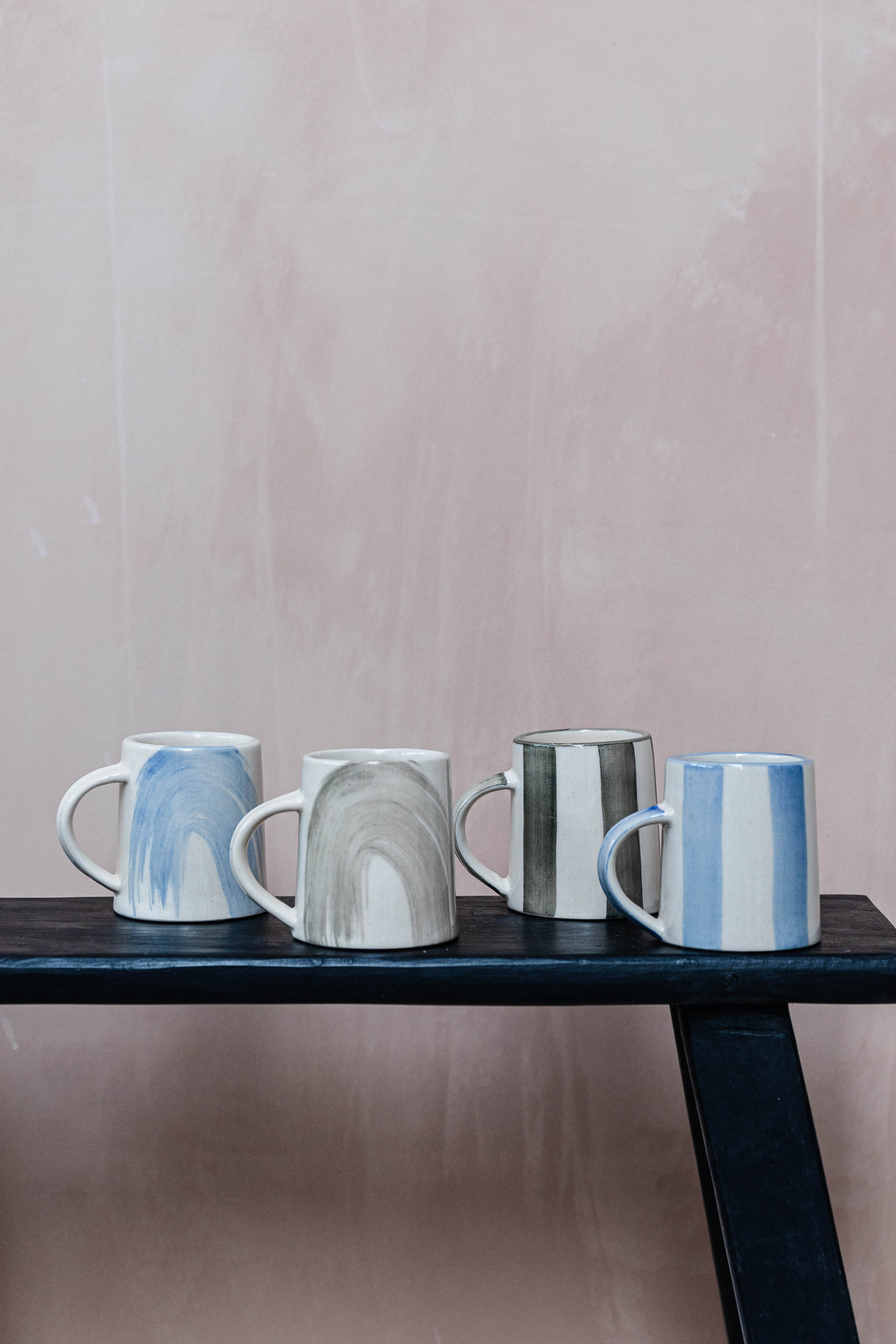 Washed Stripe Chai Mug | Ink
