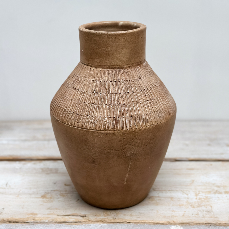 Kemi Terracotta Vase - Antique