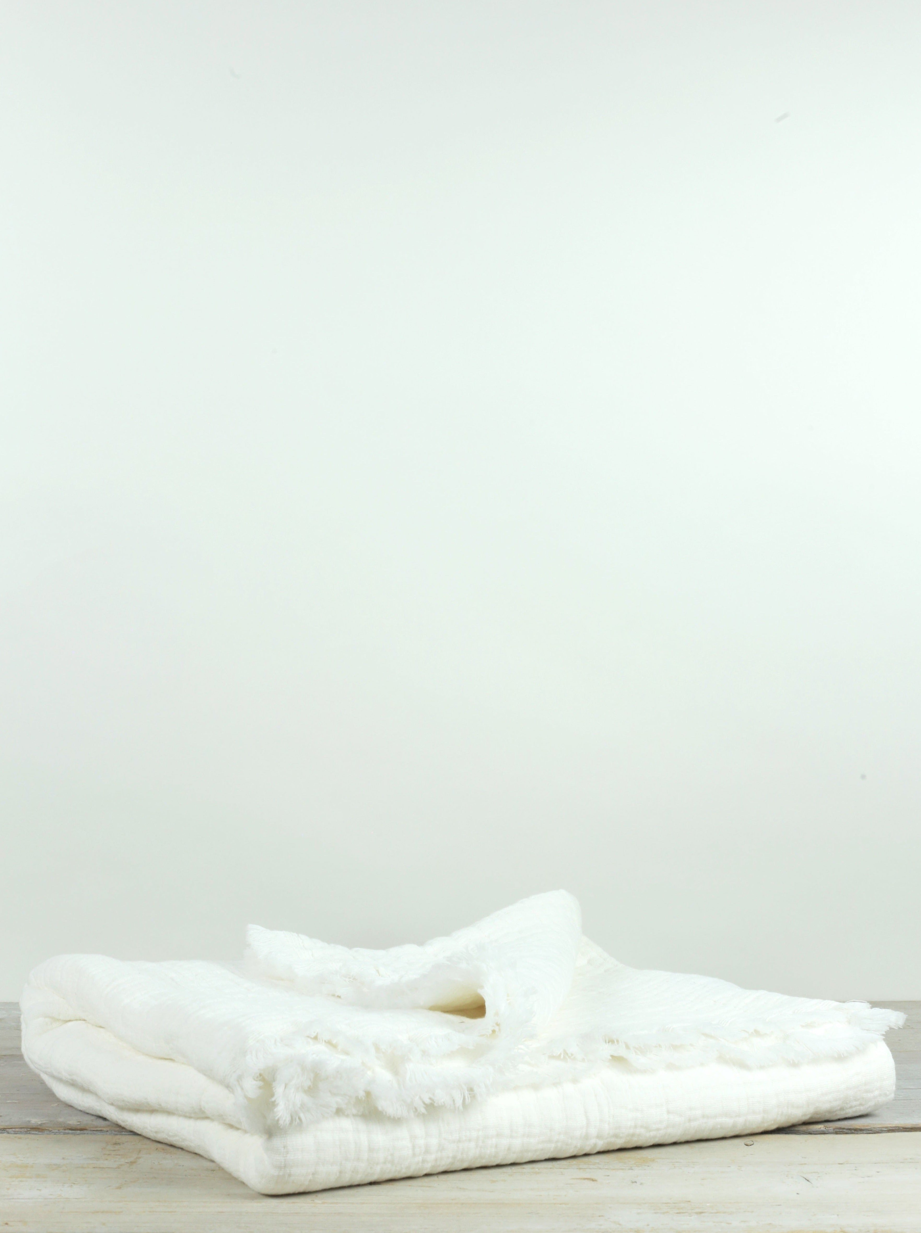 Simo Textured Hand/Tea Towel | Warm White