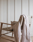 Himmel Terracotta Textured Stripe Throw