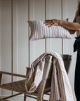 Himmel Terracotta Textured Stripe Throw