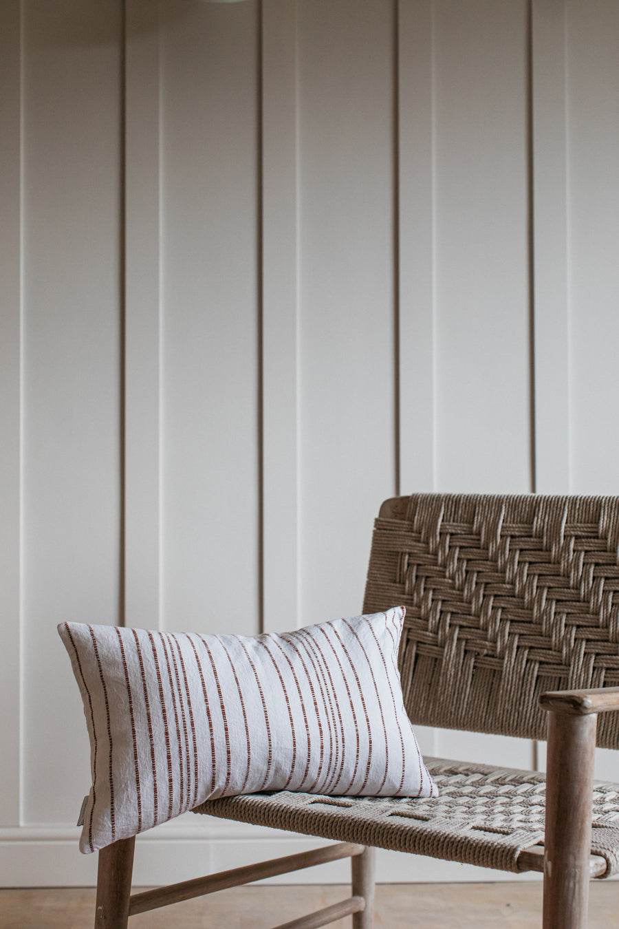 Himmel Terracotta Textured Stripe Cushion