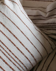 Himmel Terracotta Textured Stripe Cushion