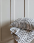 Himmel Grey Textured Stripe Cushion