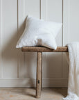 Hallen White Basketweave Cushion