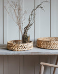 Large Venlig Round Water Hyacinth Tray