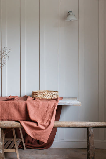 Linen Tablecloth Copper