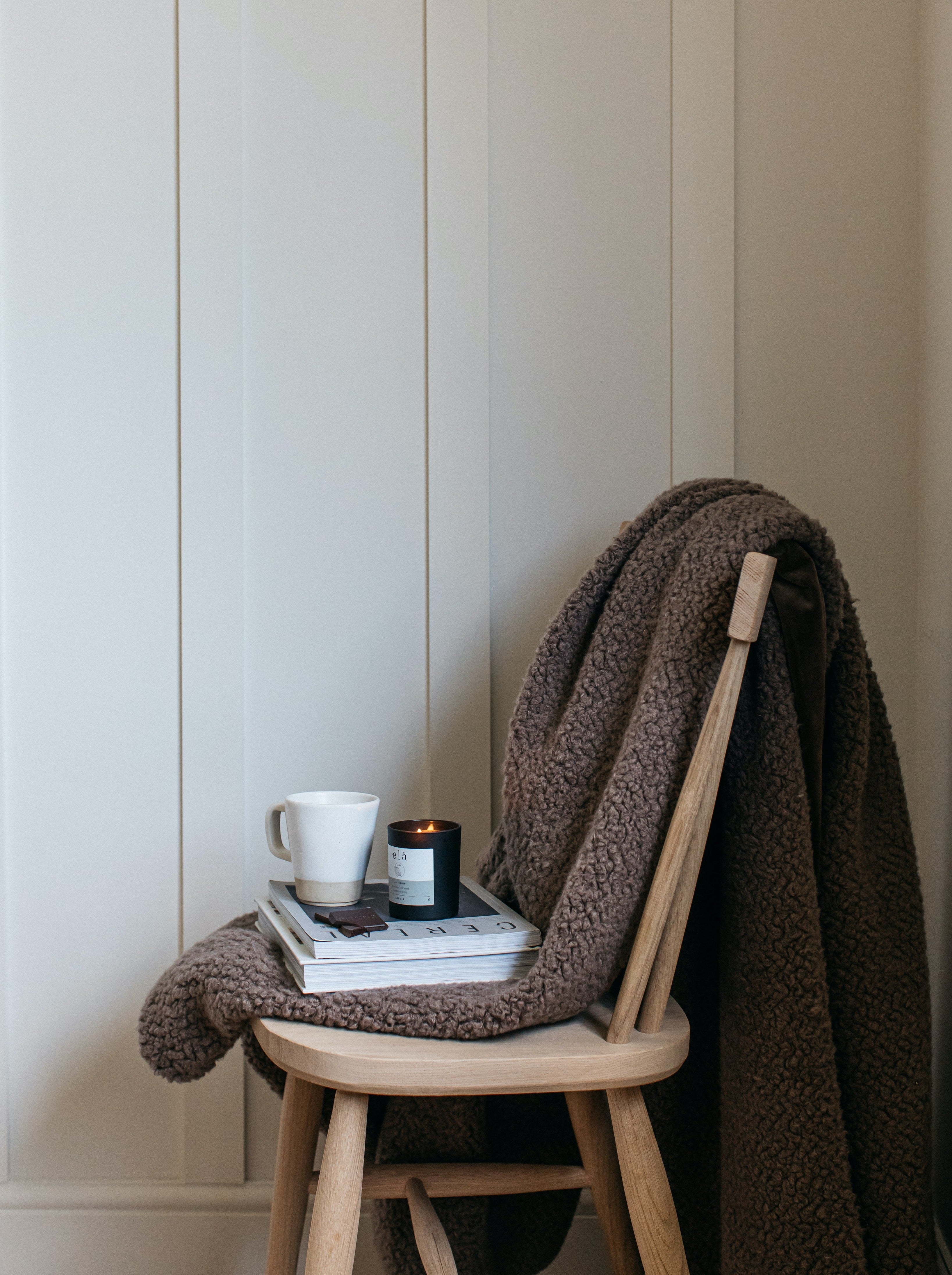 Luft Teddy Fleece Throw Cappuccino