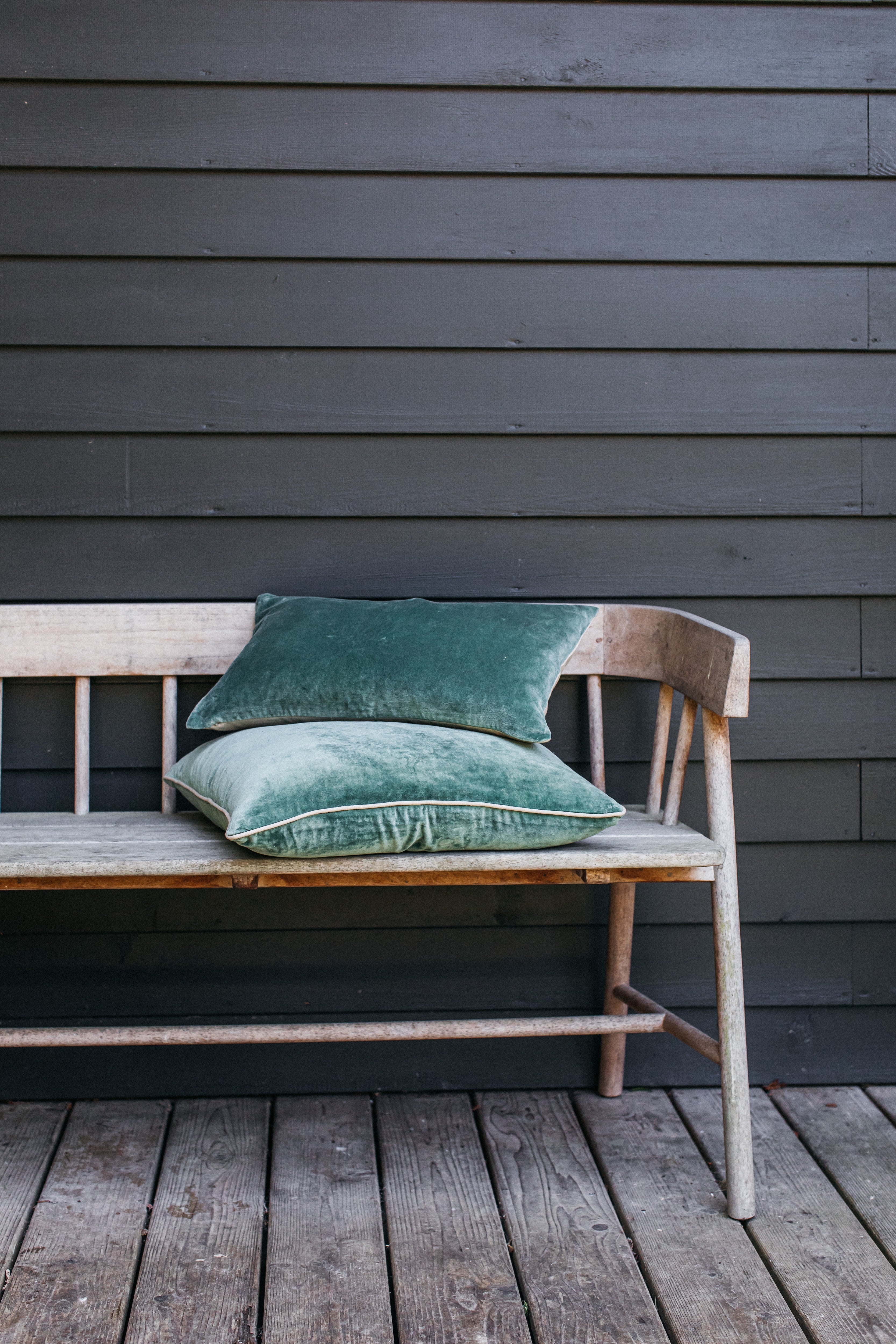 Misi Velvet Cushion | Sea Green