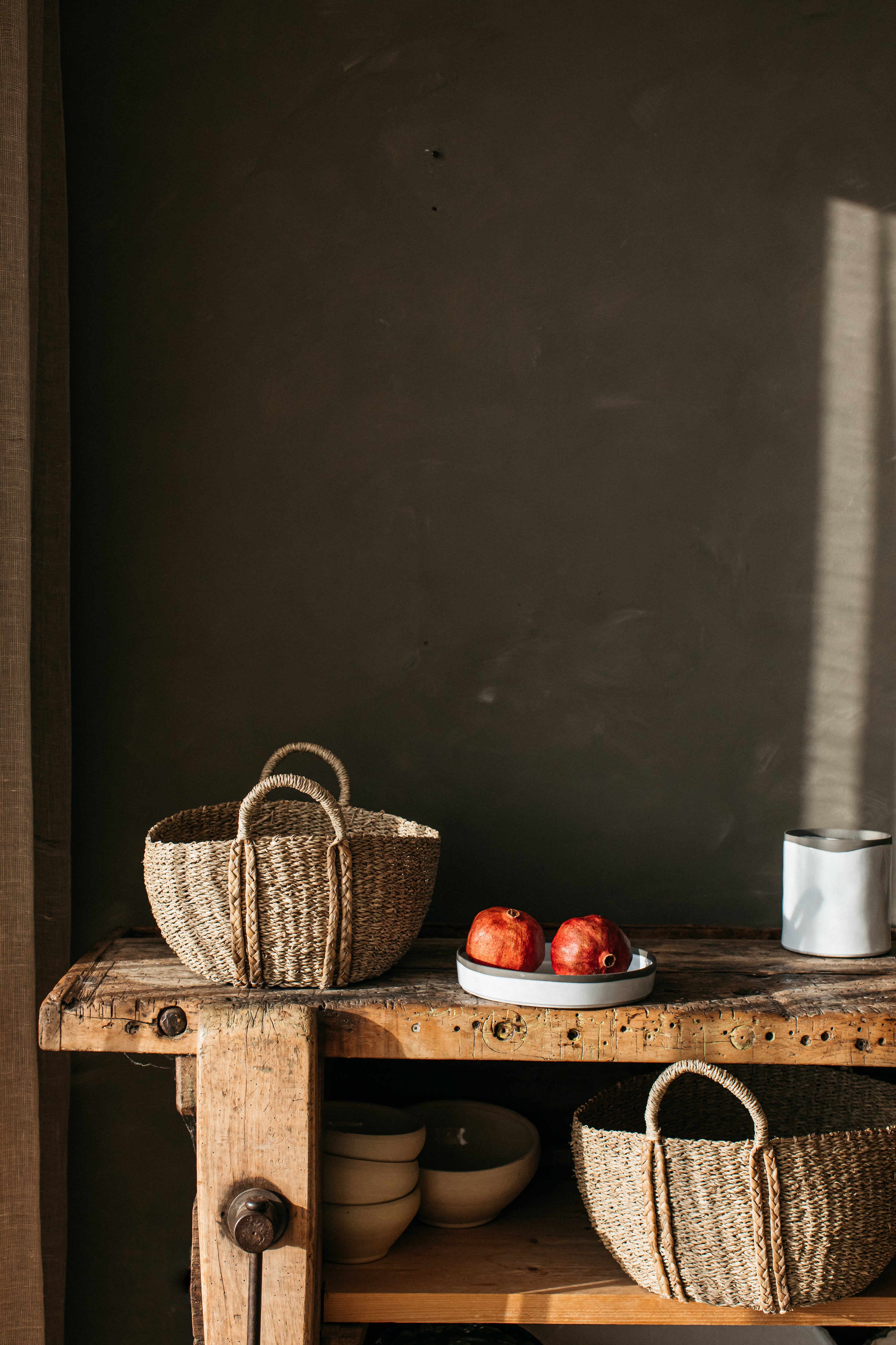 Kurv Oval Seagrass Basket with plaited handles | Large