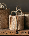 Tilaa Seagrass Storage Baskets with plaited handles | Small