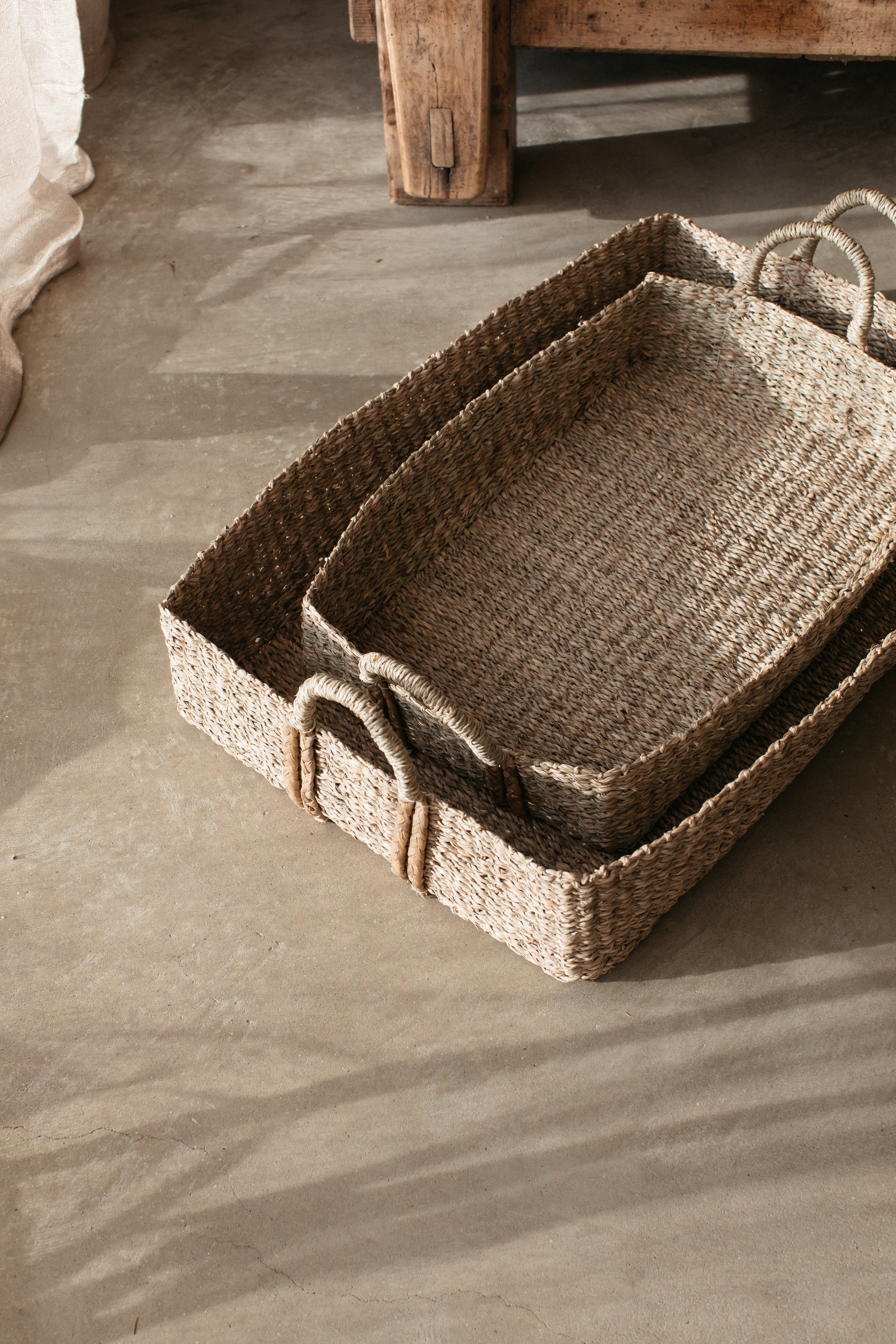 Pilvi Rectangular Seagrass Basket | Large