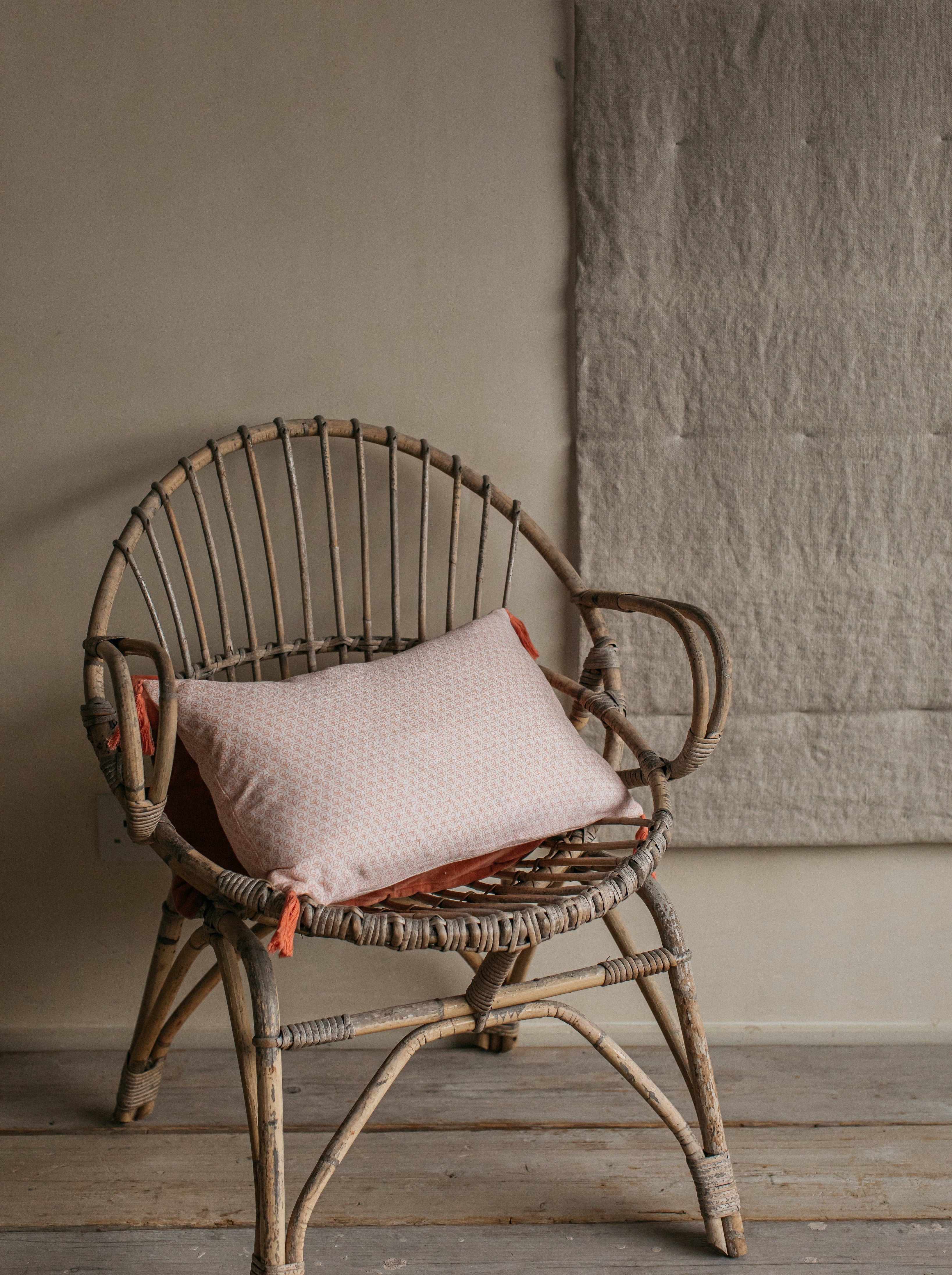 Natti Print Cushion | Coral