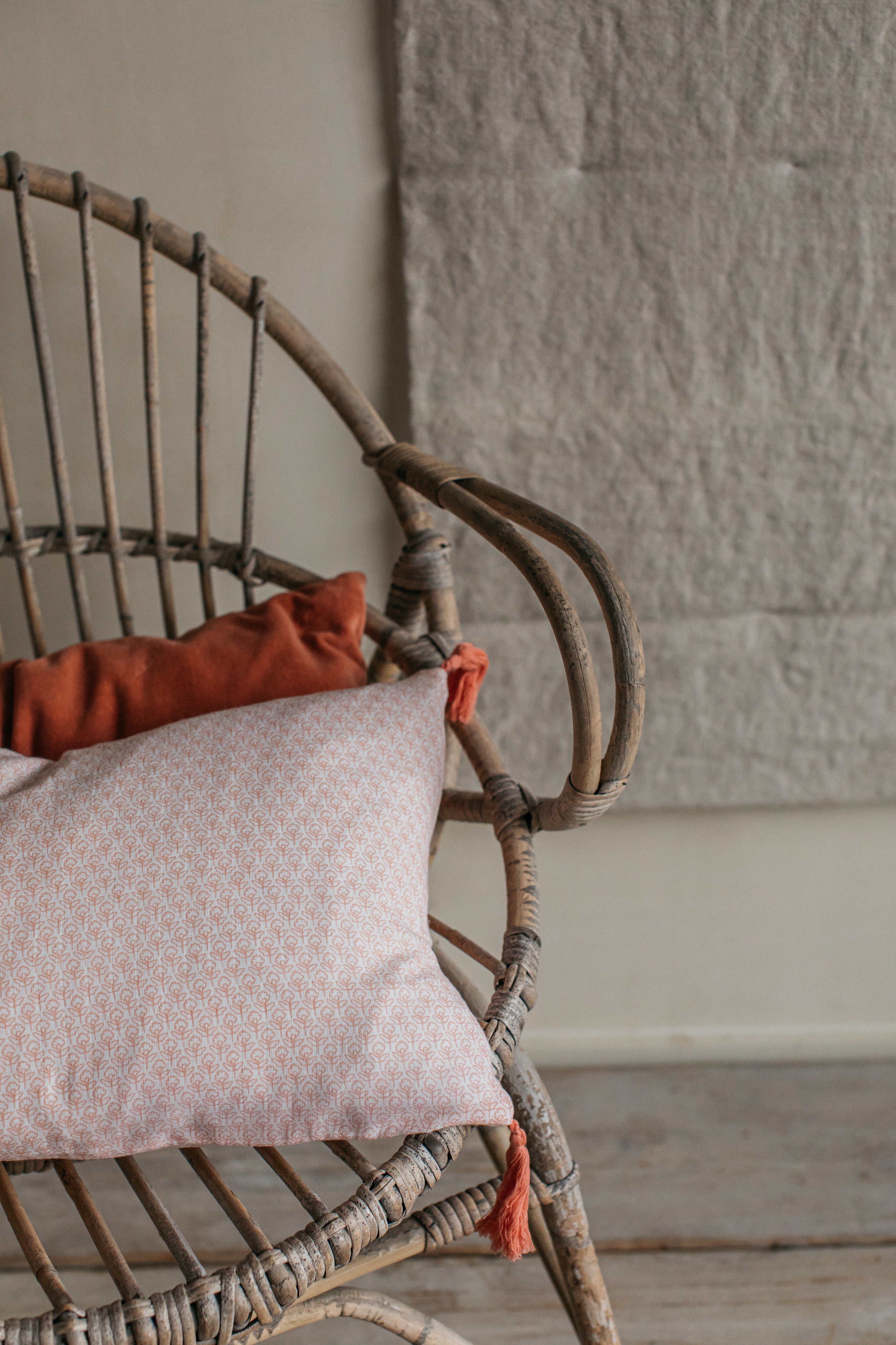 Natti Print Cushion | Coral