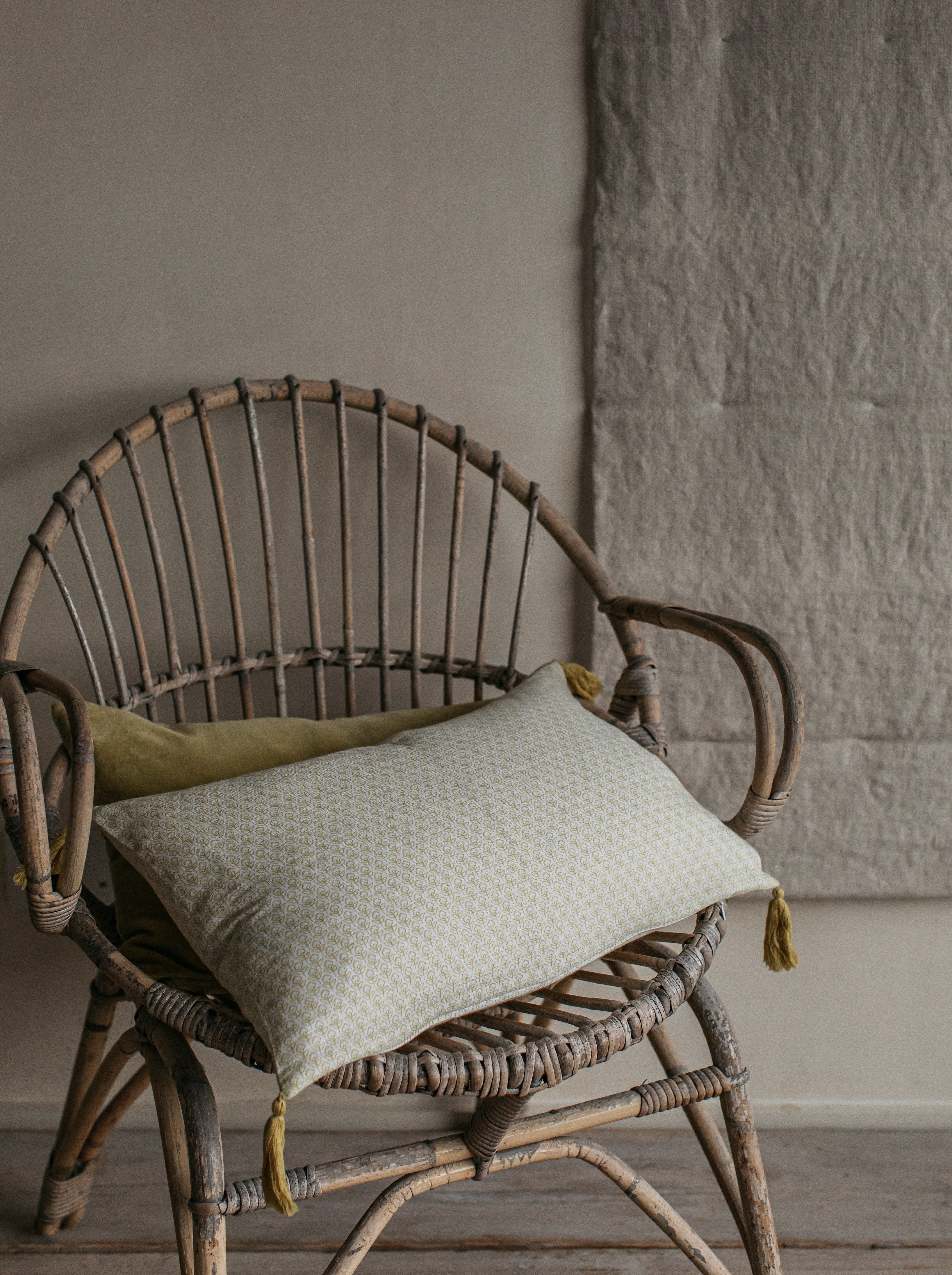 Natti Print Cushion | Olive