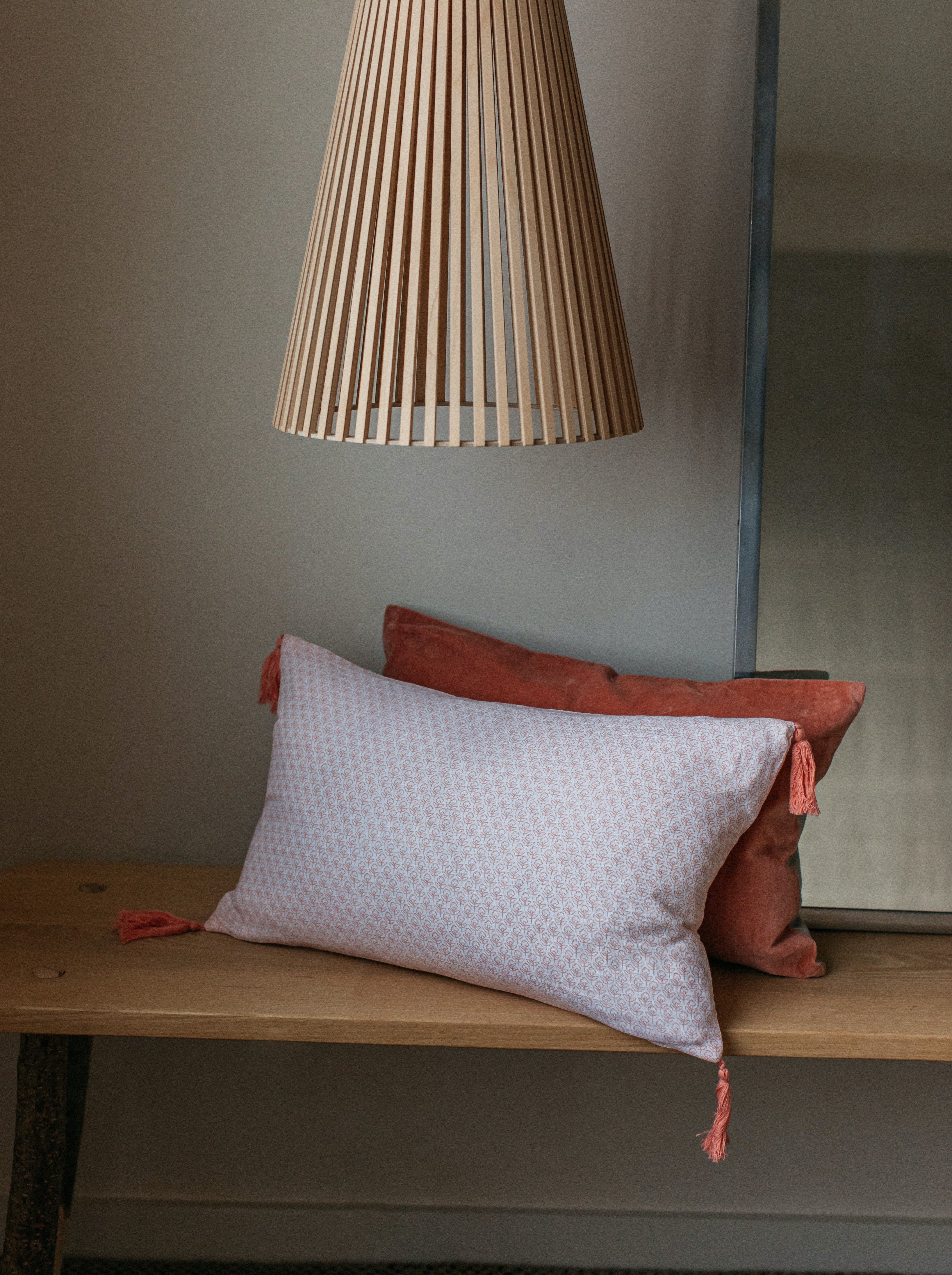 Natti Print Cushion | Coral