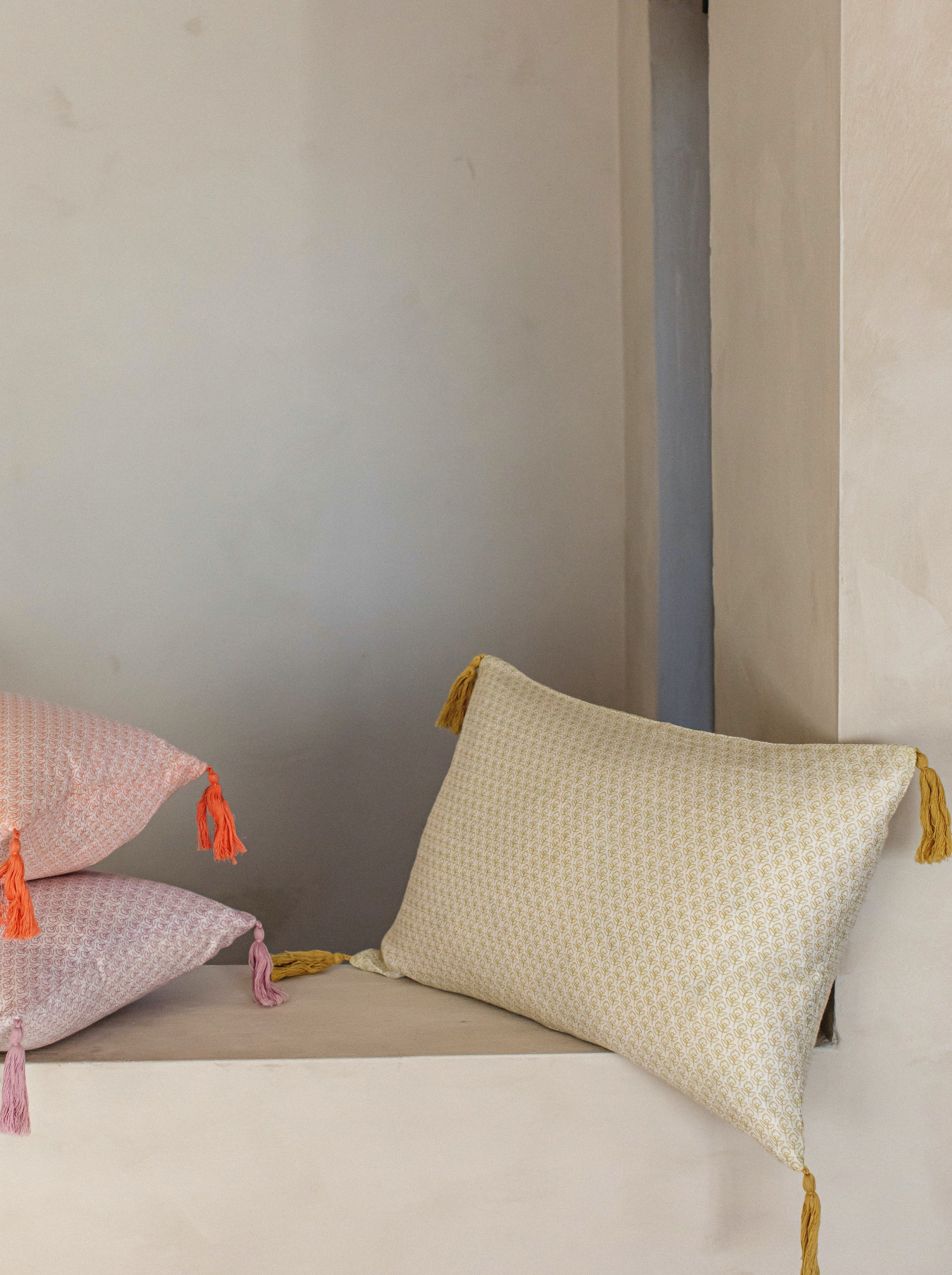 Natti Print Cushion | Olive