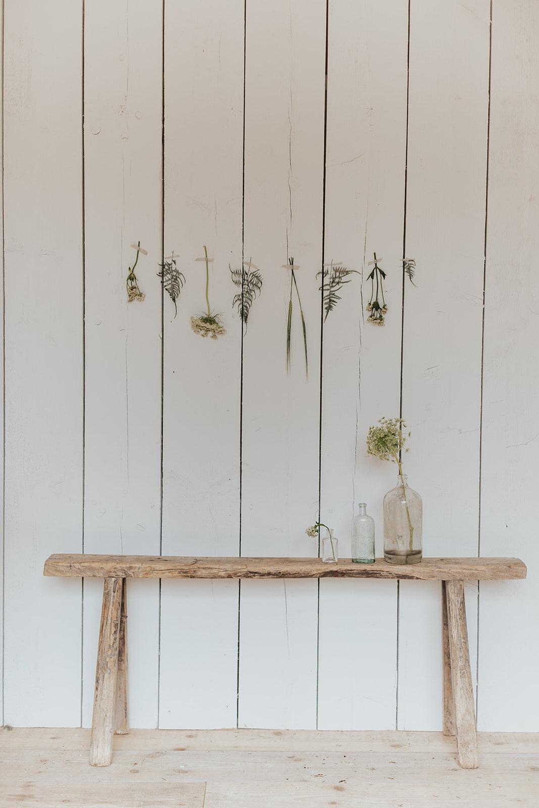 country home décor rustic bench
